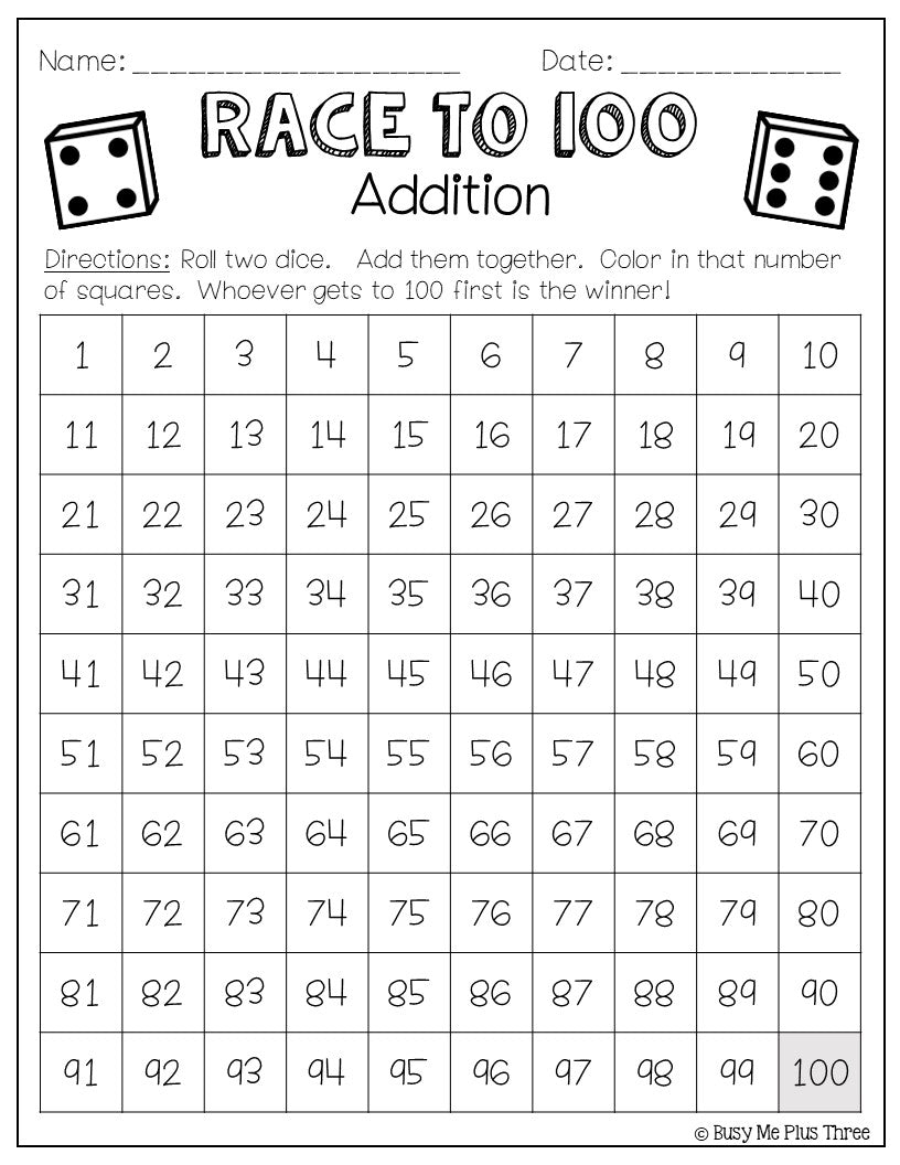 Daily Routine, Dice Game Activity
