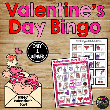 Valentine's Day Activities BUNDLE {Bingo, No Prep Worksheets, Color by Number}