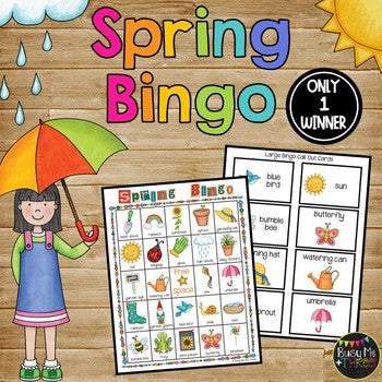 Spring Bingo Activity {25 Different Bingo Cards}