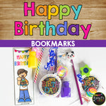 Birthday Bookmarks Editable Student Gift for Birthday Bag