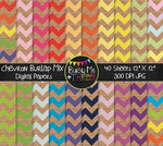 LARGE Chevron Burlap Mix Digital Papers {Commercial Use Digital Graphics}