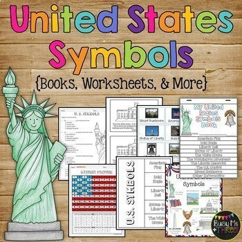 United States Symbols Mega Unit | Posters, Books, Activities, Worksheets | US