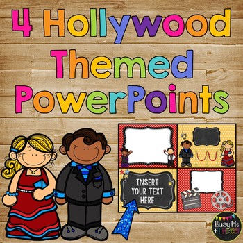 Hollywood PowerPoint Templates for Learning Celebration or Party
