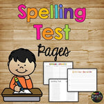 Spelling Test Papers and Spelling Pretest Pages {10, 12, 15, & 20 Word Lists}