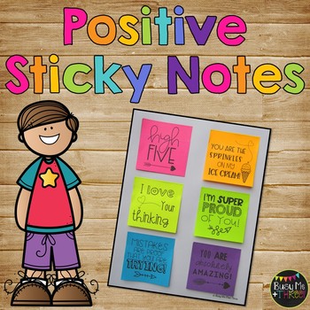 Positive Sticky Notes for Students