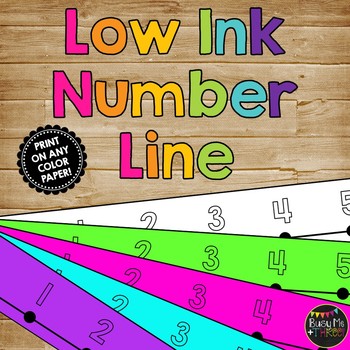 Classroom Decor Number Line LOW INK VERSION {-100 to 250}