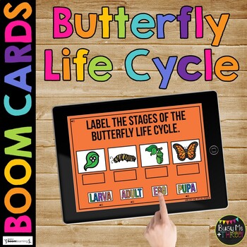 Butterfly Life Cycle BOOM CARDS™ Science Digital Learning