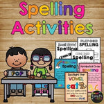 Spelling Activities POSTERS for K-2, Word Study or Any Word List