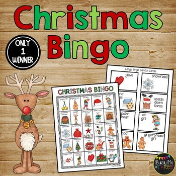 Christmas Bingo Activity Game {25 Different Bingo Cards}