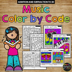 Color by Code MUSIC CLASS Color by Number {Addition & Subtraction to 20}