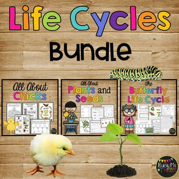 Life Cycles Bundle {Chicken, Butterfly, Plant}