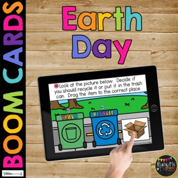 Earth Day BOOM CARDS™ Distance Learning Reduce, Reuse, Recycle Digital Cards