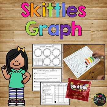 Skittles Graph {Sort Tally Total Graph and Answer Questions from Data}
