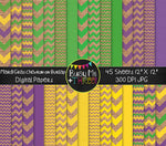 Mardi Gras Burlap Digital Papers {Commercial Use Graphics}