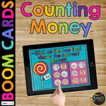 Counting Money BOOM CARDS™ Coins up to $1.00 Digital Learning Game