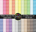 MEDIUM Chevron Mix Digital Papers {Commercial Use Digital Graphics}