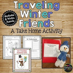 Winter Activity - Traveling Winter Friends {A Fun Take Home Activity}