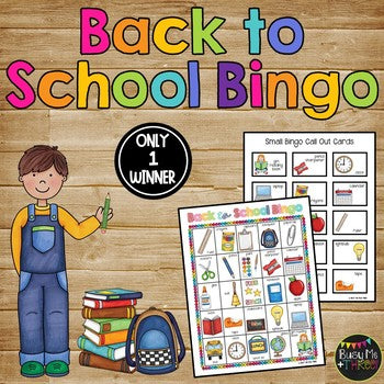 BACK TO SCHOOL Activity Bingo Game {25 Different Cards}