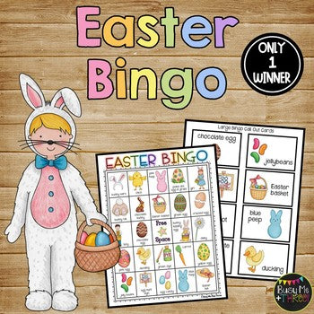 EASTER BINGO Activity Game {25 Different Bingo Cards}