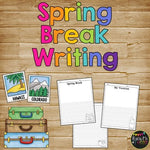 Spring Break Vacation Writing Paper Kindergarten & First Grade