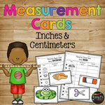 Measuring in Centimeters and Inches Cards, 2nd Grade Common Core, Stations