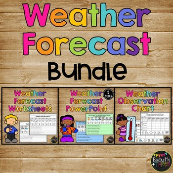 Weather Forecast and Observations BUNDLE, 2nd Grade Science