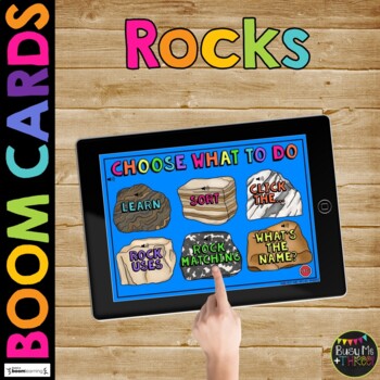 Types of Rocks BOOM CARDS™ Digital Learning Game for Primary Students