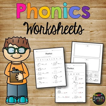 Phonics Worksheet Pack, PHONOGRAMS, Kindergarten & First Grade