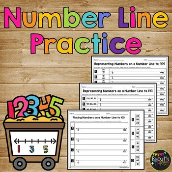 Number Line Strategy Missing Numbers Up to 1,200 on Open Number Lines