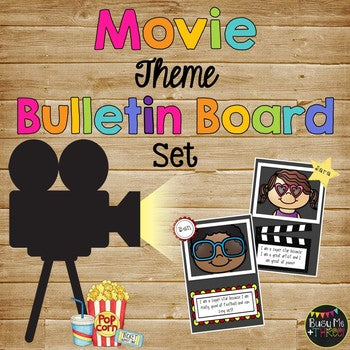 MOVIE Theme Bulletin Board Set, Celebration of Learning, Hollywood Decor