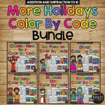 Color by Code MORE HOLIDAYS BUNDLE {Addition & Subtraction to 10}