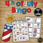 4th of July Bingo Activity Game {25 Different Bingo Cards with ONE Winner}