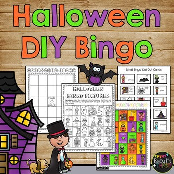 Halloween Bingo Activity DIY {DO IT YOURSELF} a Cut and Paste Activity for Kids