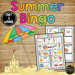 SUMMER BINGO Game End of the Year | 25 Different Bingo Cards