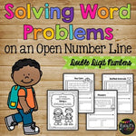 Word Problems Using a Number Line (Double Digit Numbers)