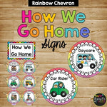 How Do You Get Home, Student Transportation Display Signs, Classroom Decor