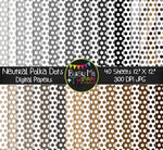 Neutral Polka Dots Digital Papers {Commercial Use Digital Graphics}