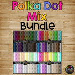 Polka Dot Mix BUNDLE Digital Papers {Commercial Use Digital Graphics}