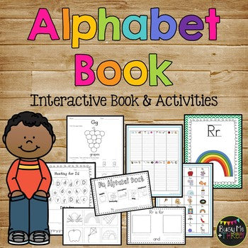 Alphabet Letters Book Letter Recognition & Identification, Handwriting, & Sounds