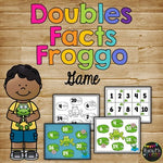 Doubles Facts Game, Kindergarten & First Grade, Math Stations, Numeracy