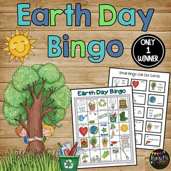 Earth Day Activities BUNDLE with Bingo, Sort, Color by Number, and Writing Pages