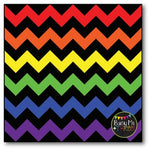 Large Rainbow Chevron {BLACK} Digital Papers {Commercial Use Digital Graphics}