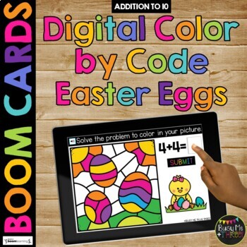 Easter Boom Cards™ BUNDLE Color by Code Set for Fact Fluency, 6 Decks