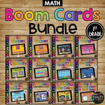 1st Grade Math, Science, Social Studies Boom Cards™ BUNDLE for Distance Learning