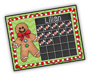 Incentive Charts, Sticker Chart, EDITABLE Christmas {Blacklines Included}