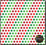 Christmas Digital Papers Classic Dots on White {Commercial Use Graphics}