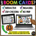 Boom Cards™ Halloween Color by Code JACK-O-LANTERN Digital Learning Activity