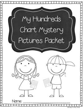 One Hundreds Chart Mystery Pictures Packet, Math Hidden Pictures