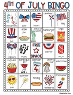 4th of July Bingo Activity Game {25 Different Bingo Cards with ONE Winner}