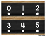 Farmhouse Classroom Decor Number Line Rustic Wood {-100 to 250}